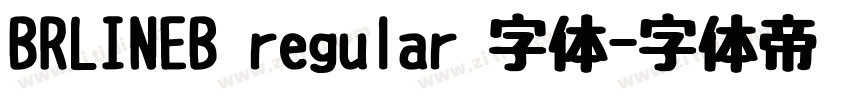 BRLINEB regular 字体字体转换